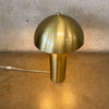 Mid Century Modern Style Mushroom Table Lamp Golden Brass Color