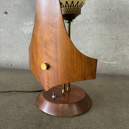 Mid Century Modern Brasilia Style Table Lamp