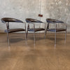 Set of Three Post Modern Tripod Chairs By Sergio Orozco For Brueton