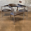 Set of Three Post Modern Tripod Chairs By Sergio Orozco For Brueton