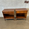 Pair of Mid Century Walnut Nightstands By Thomasville