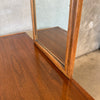 Mid Century Walnut 9 Drawer Dresser With Original Mirrors By Thomasville