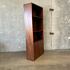 Mid Century Solid Walnut Bookcase with Doors