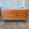 Mid Century Teak Six Drawer Dresser