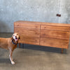 Mid Century Teak Six Drawer Dresser