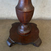 Antique Walnut Pedestal Plant Stand