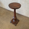 Antique Walnut Pedestal Plant Stand