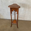 Antique Arts & Crafts Liberty Style Oak Art Deco Pedestal Plant Stand