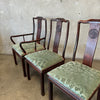 Six Asian Hardwood Dining Chairs