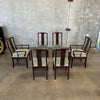 Six Asian Hardwood Dining Chairs