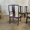 Six Asian Hardwood Dining Chairs