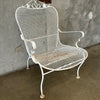 Salterini Style Set of Two Patio Side Chairs and One Arm Chair