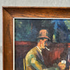 Vintage Paul Cezanne "The Card Players" Oil on Canvas