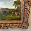 Vintage Leo Rawlings Oil on Board Hunting Party