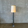 American Mid Century Modern Chrome Cylindrical Floor Lamp