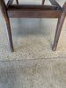 Mid Century Modern Low Coffee Table with Wood Bottom and Faux Marble Top