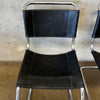 Pair of Vintage Bauhaus Style Leather and Chrome Chairs