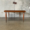 Vintage Mid Century Modern Teak Square Coffee Table