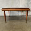 Vintage Mid Century Modern Teak Square Coffee Table