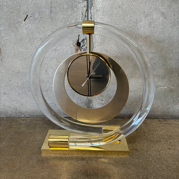 Mid Century Modern Lucite Clock