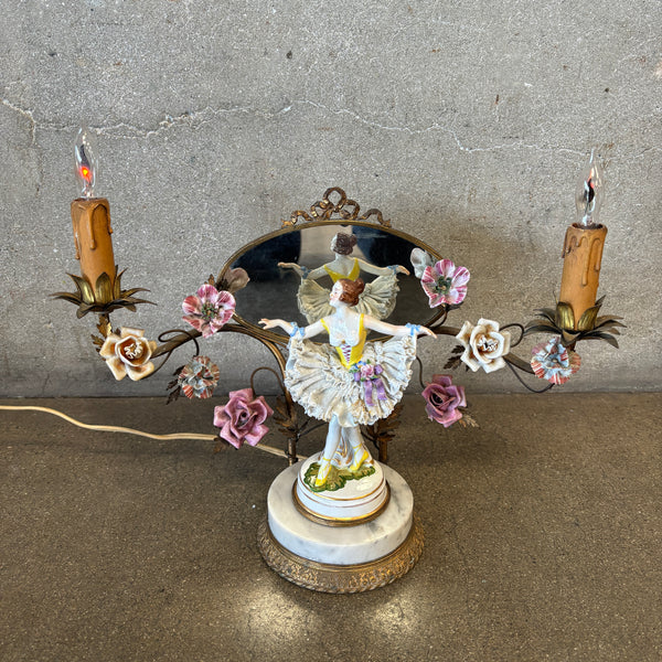 1920s Figural 2 Light Vanity Lamp