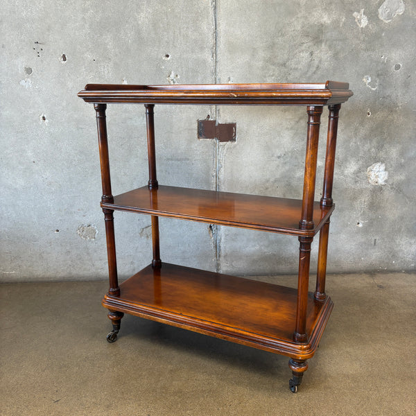 3 Tier Antique Butler on Wheels