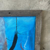 Abstract Painting with Reclaimed Wood Frame