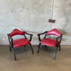 Pair of Mid Century Modern Upholstered Spanish Esperanto Chairs