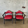 Pair of Mid Century Modern Upholstered Spanish Esperanto Chairs