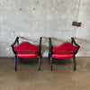 Pair of Mid Century Modern Upholstered Spanish Esperanto Chairs