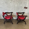 Pair of Mid Century Modern Upholstered Spanish Esperanto Chairs