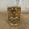 Set of 3 Mid Century Modern Valencia 22k Gold Lowball Glasses