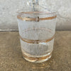 Set of 3 Mid Century Modern Culver Icicle Lowball Glasses