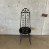 Set of Six Mid Century Arthur Umanoff High Back Iron Chairs