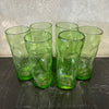 Set of 6 Dimpled Murano High Ball Glasses