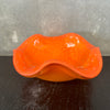 Murano Orange & Gold Dusted Bubble Bowl