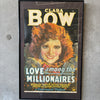 1930s Clara Bow "Love Among The Millionaires" Framed Poster