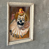 Vintage Framed Clown Painting Signed Benesh