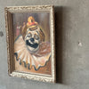 Vintage Framed Clown Painting Signed Benesh