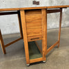 Mid Century Romanian Drop Leaf Dining Table