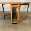 Mid Century Romanian Drop Leaf Dining Table