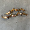 Vintage Brass Flying Birds