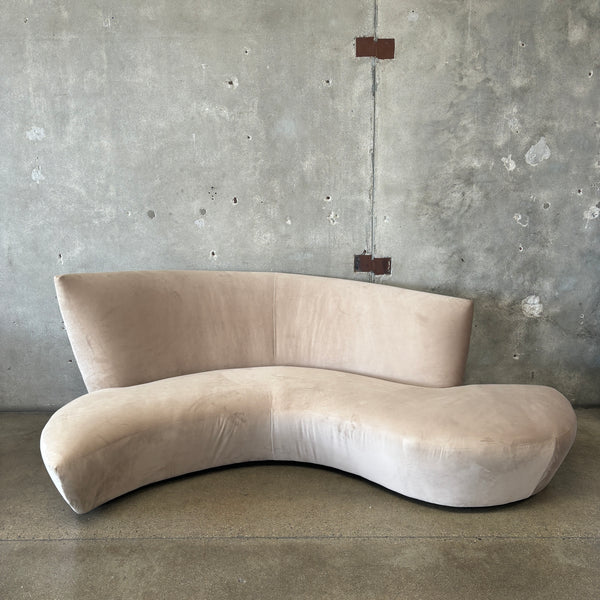 Vintage Post Modern Vladimir Kagan Bilbao Style Sofa