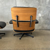 Vintages Eames Style Lounge Chair with Leather Upholstery