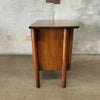 Mid Century Walnut Floating Nightstand