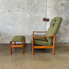 Mid Century Danish Recliner By Westnofa