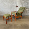 Mid Century Danish Recliner By Westnofa