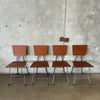 Set of 4 Custom Made Modern Industrial Chairs