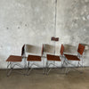 Set of 4 Custom Made Modern Industrial Chairs