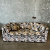 Mid Century Modern Custom Made Safari Print Sofa